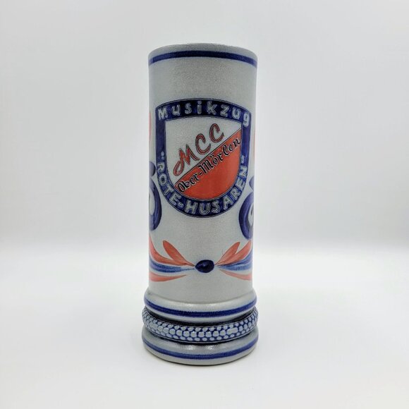 Vintage German Beer Mug Stein Musikzug Rote-Husaren MCC Ober-Morlen Read - Picture 2 of 10